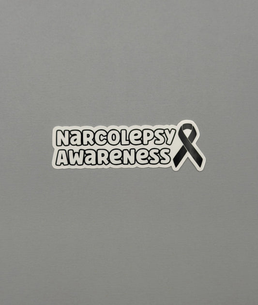 Narcolepsy Awareness with Ribbon Sticker or Magnet