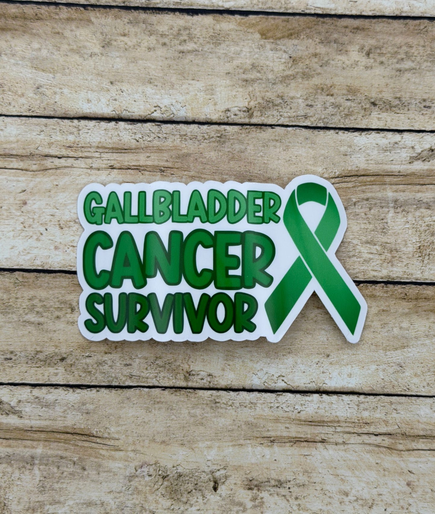 Gallbladder Cancer Survivor with Ribbon Sticker