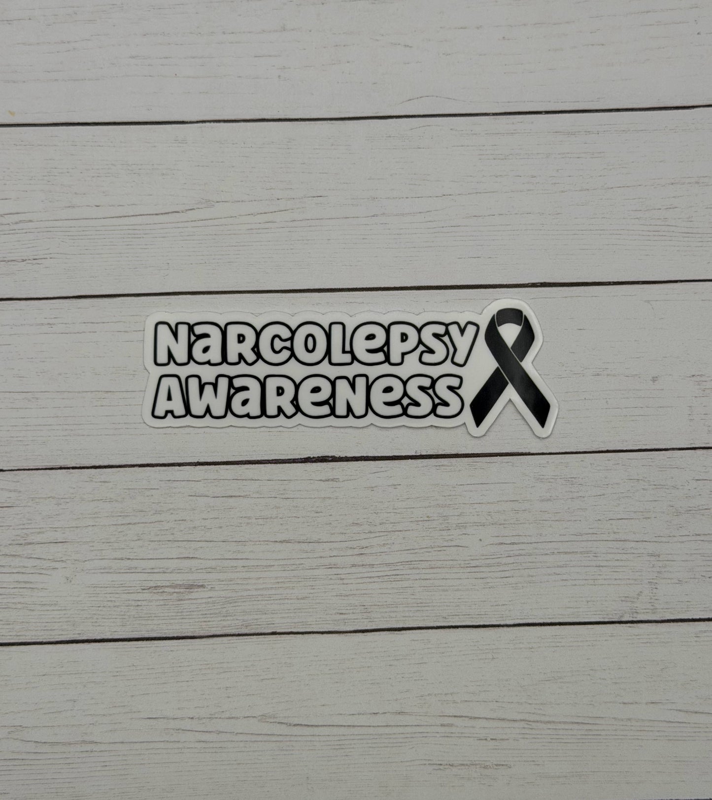 Narcolepsy Awareness with Ribbon Sticker or Magnet