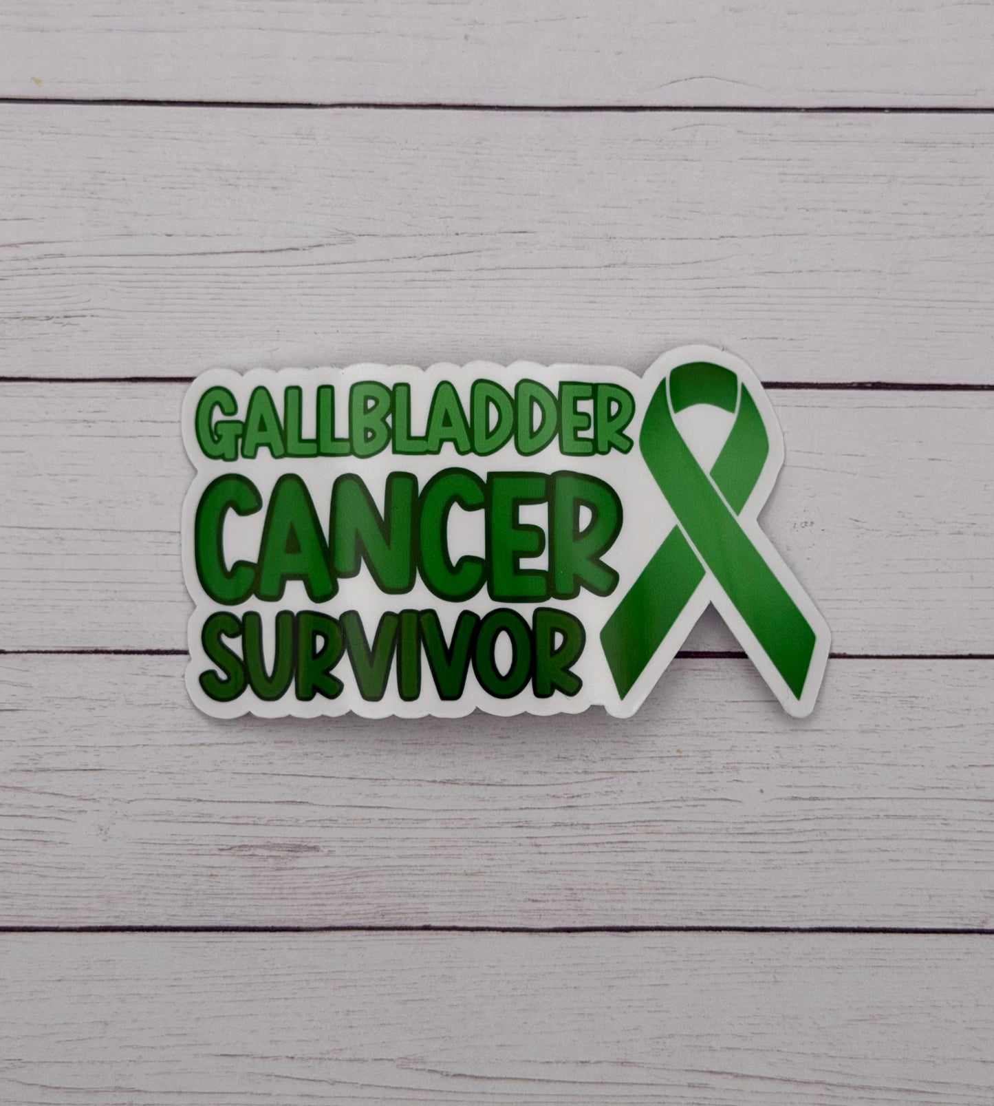 Gallbladder Cancer Survivor with Ribbon Sticker