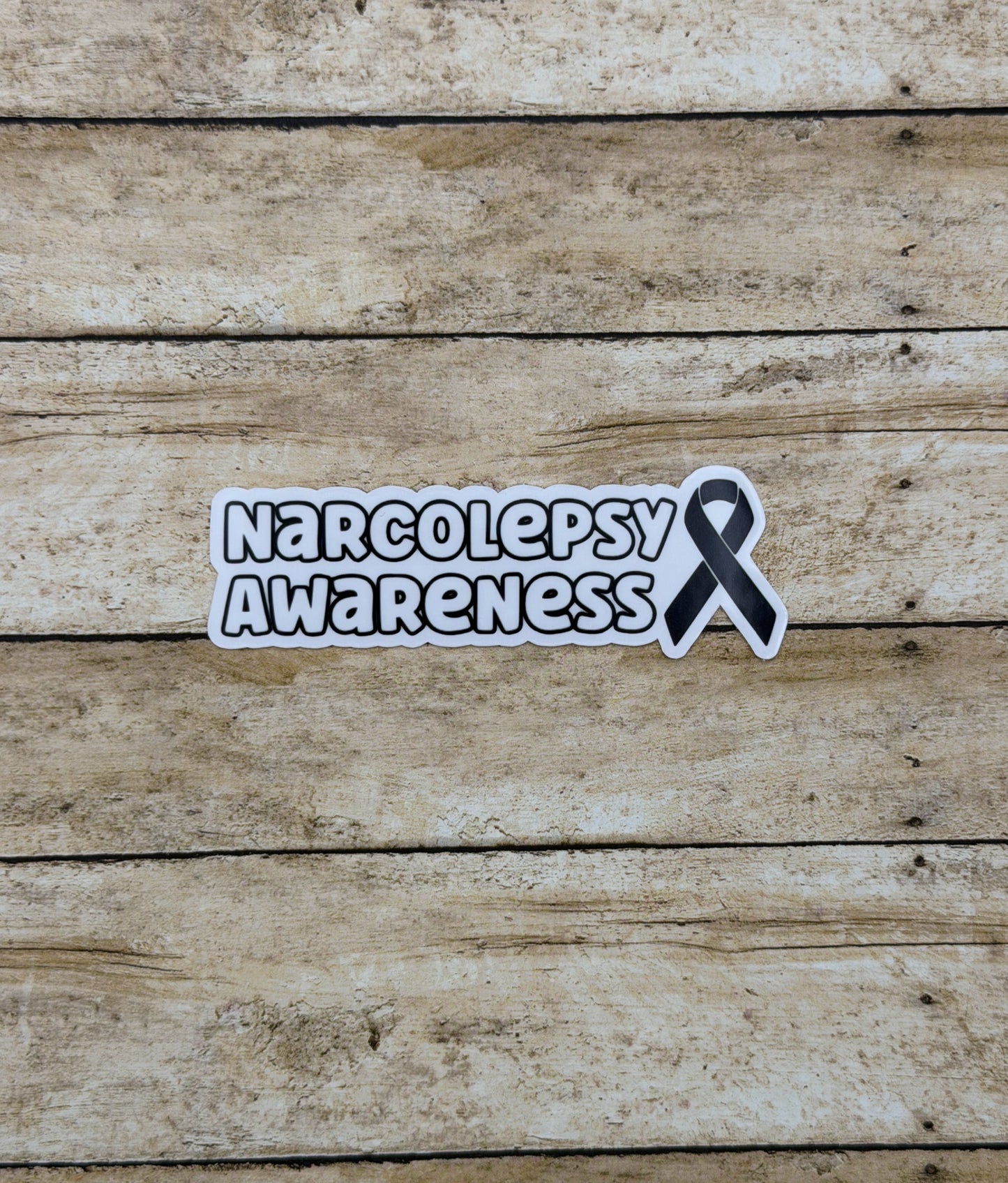 Narcolepsy Awareness with Ribbon Sticker or Magnet