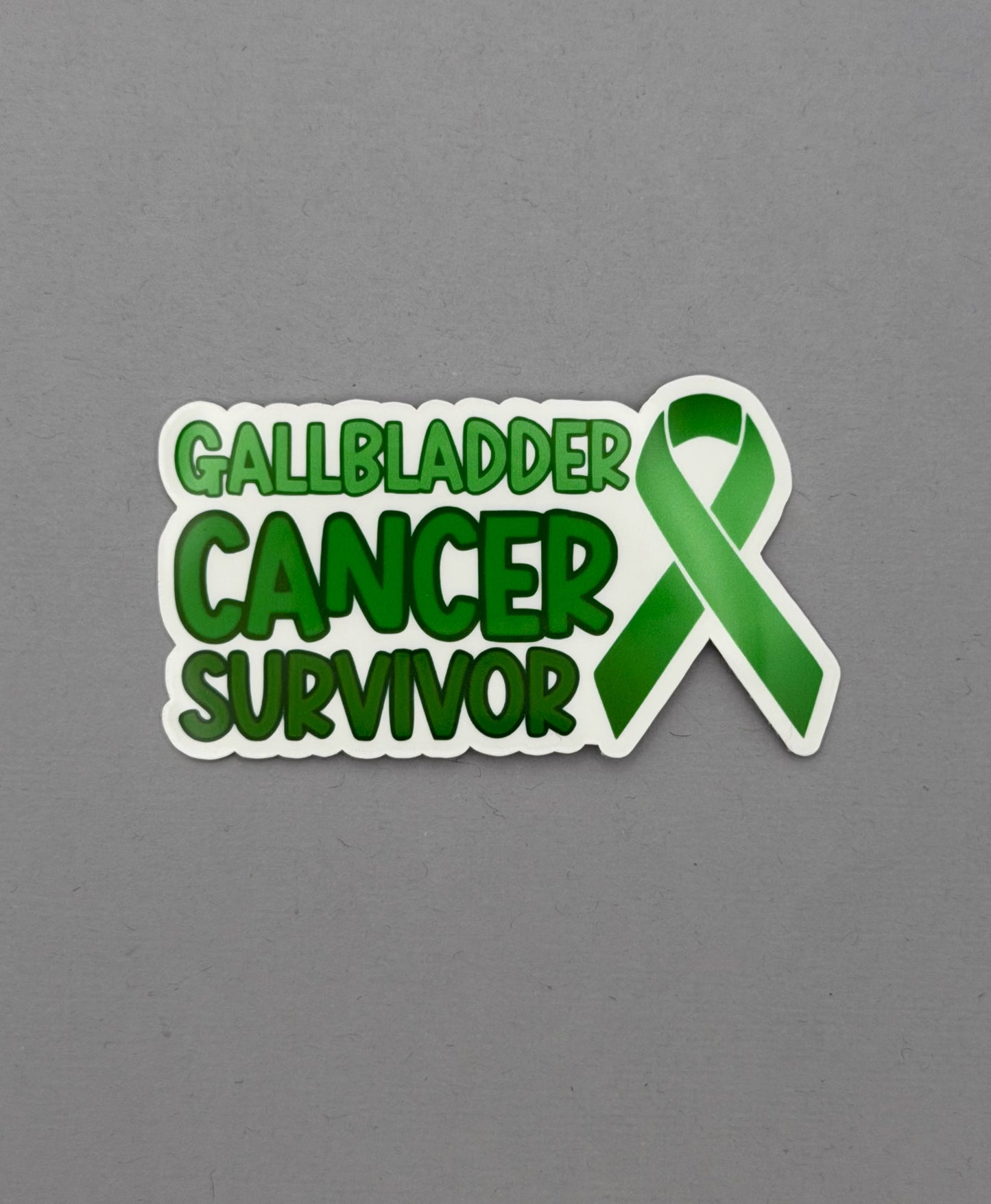 Gallbladder Cancer Survivor with Ribbon Sticker