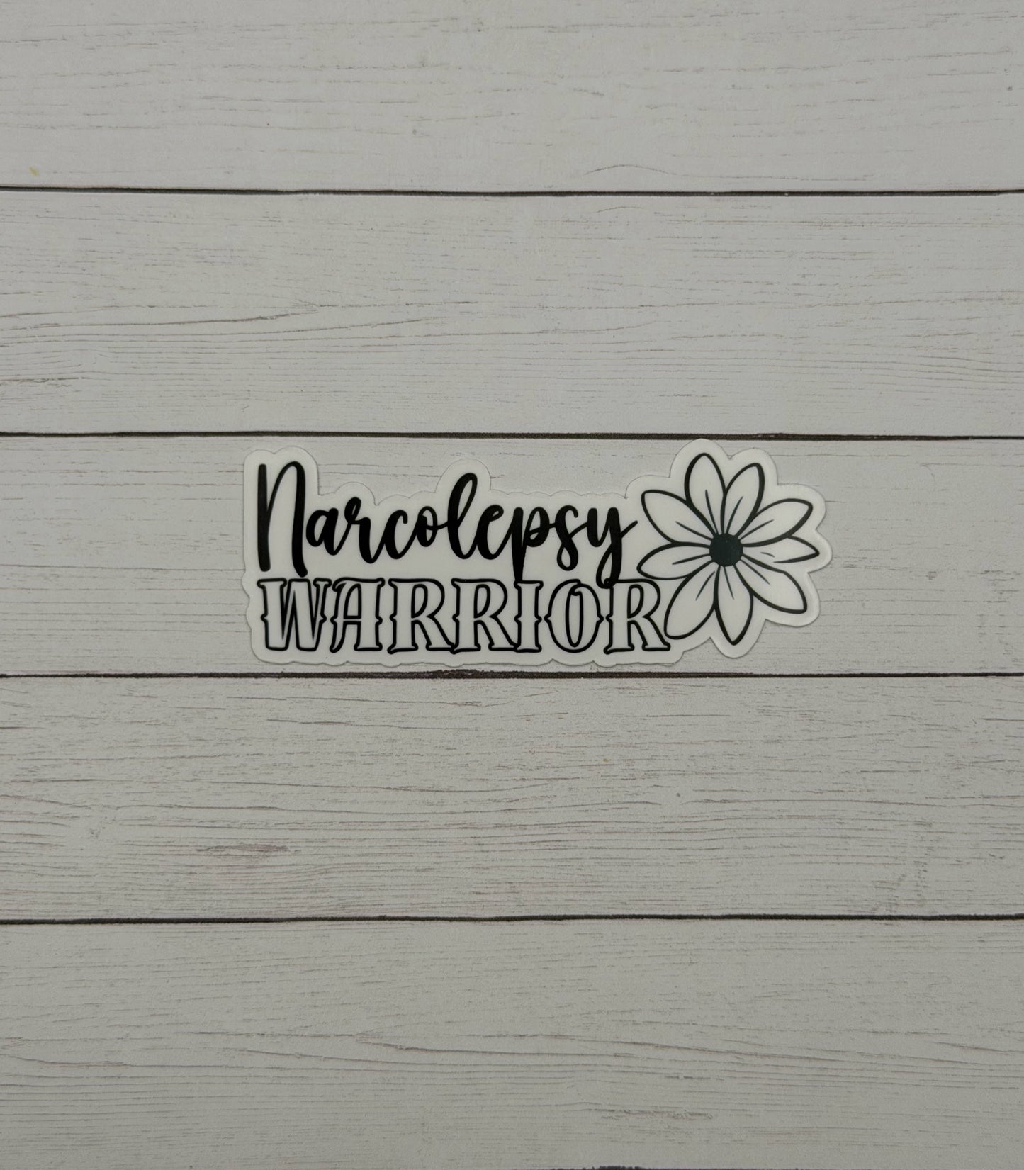 Narcolepsy Warrior Flower Sticker or Magnet