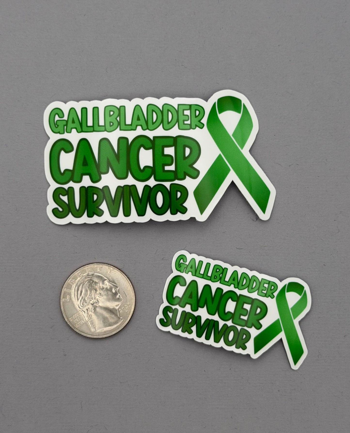 Gallbladder Cancer Survivor with Ribbon Sticker