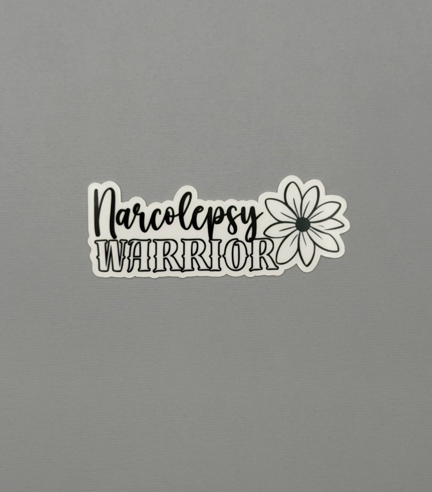Narcolepsy Warrior Flower Sticker or Magnet