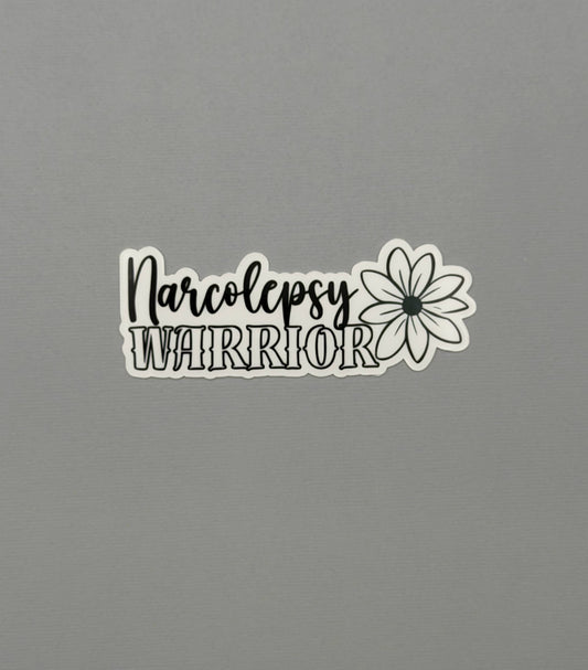 Narcolepsy Warrior Flower Sticker or Magnet