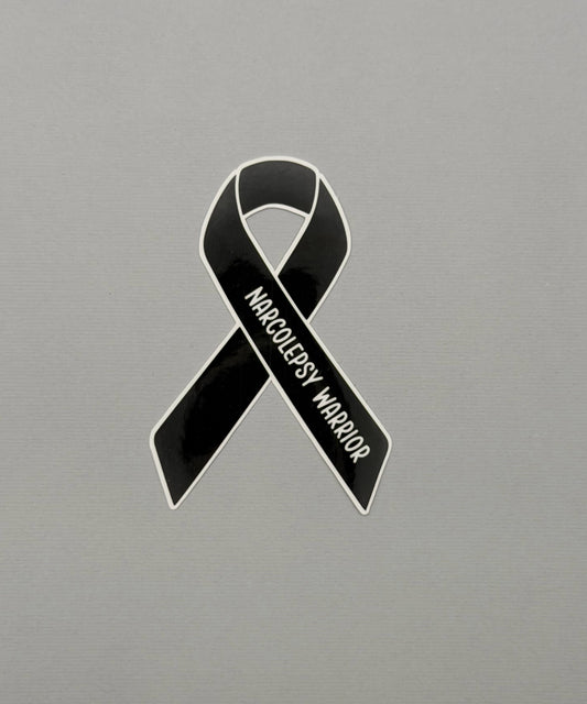 Narcolepsy Warrior Ribbon Sticker or Magnet