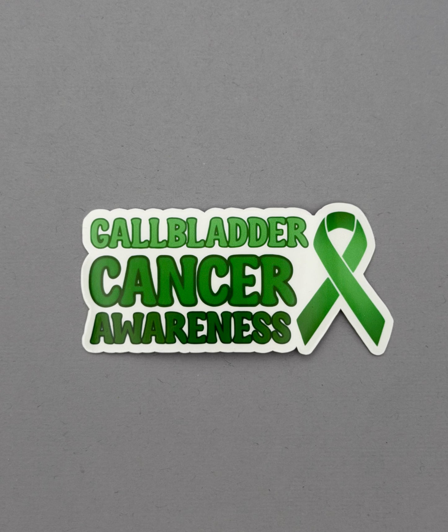 Gallbladder Cancer Awareness with Ribbon Sticker