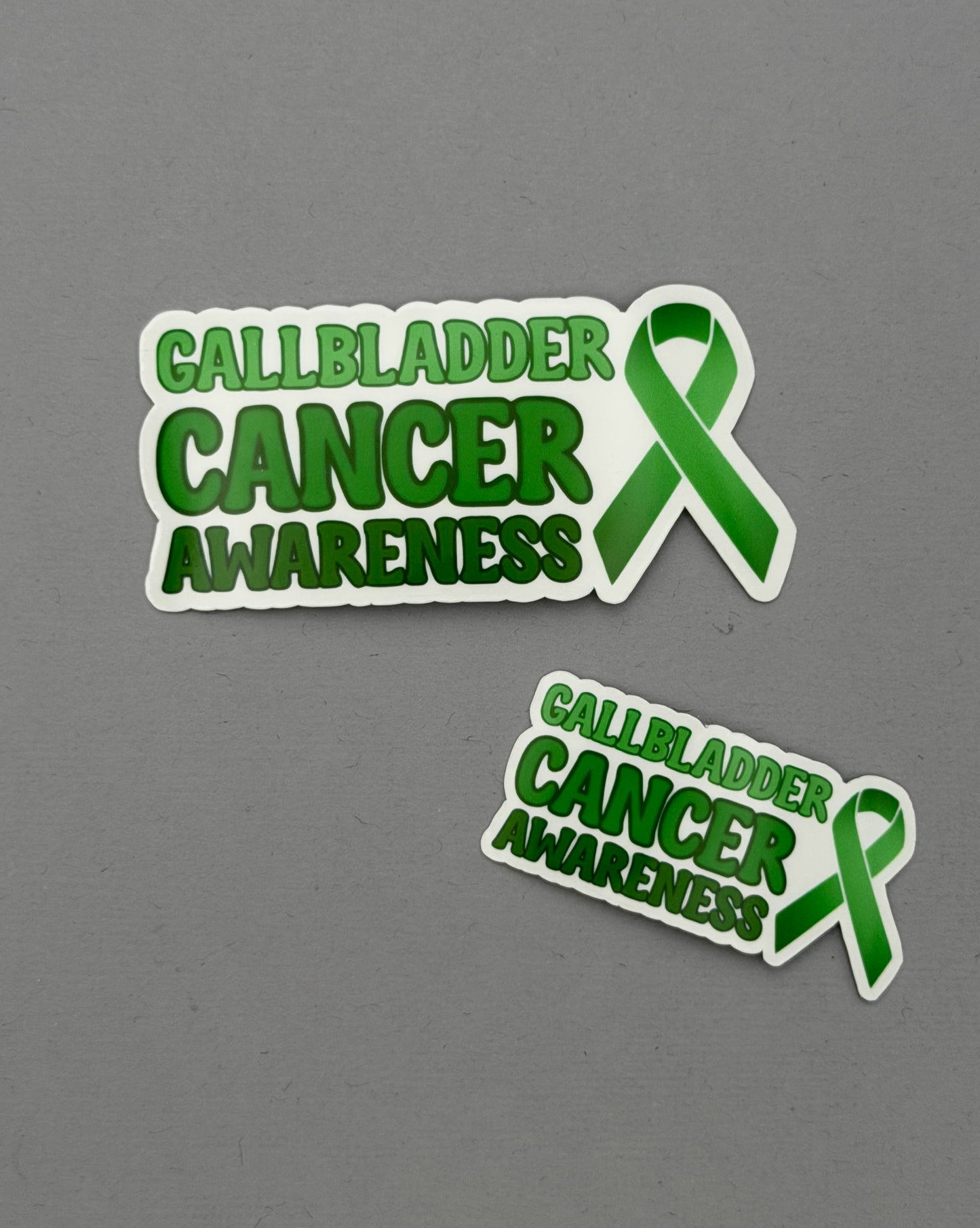 Gallbladder Cancer Awareness with Ribbon Sticker
