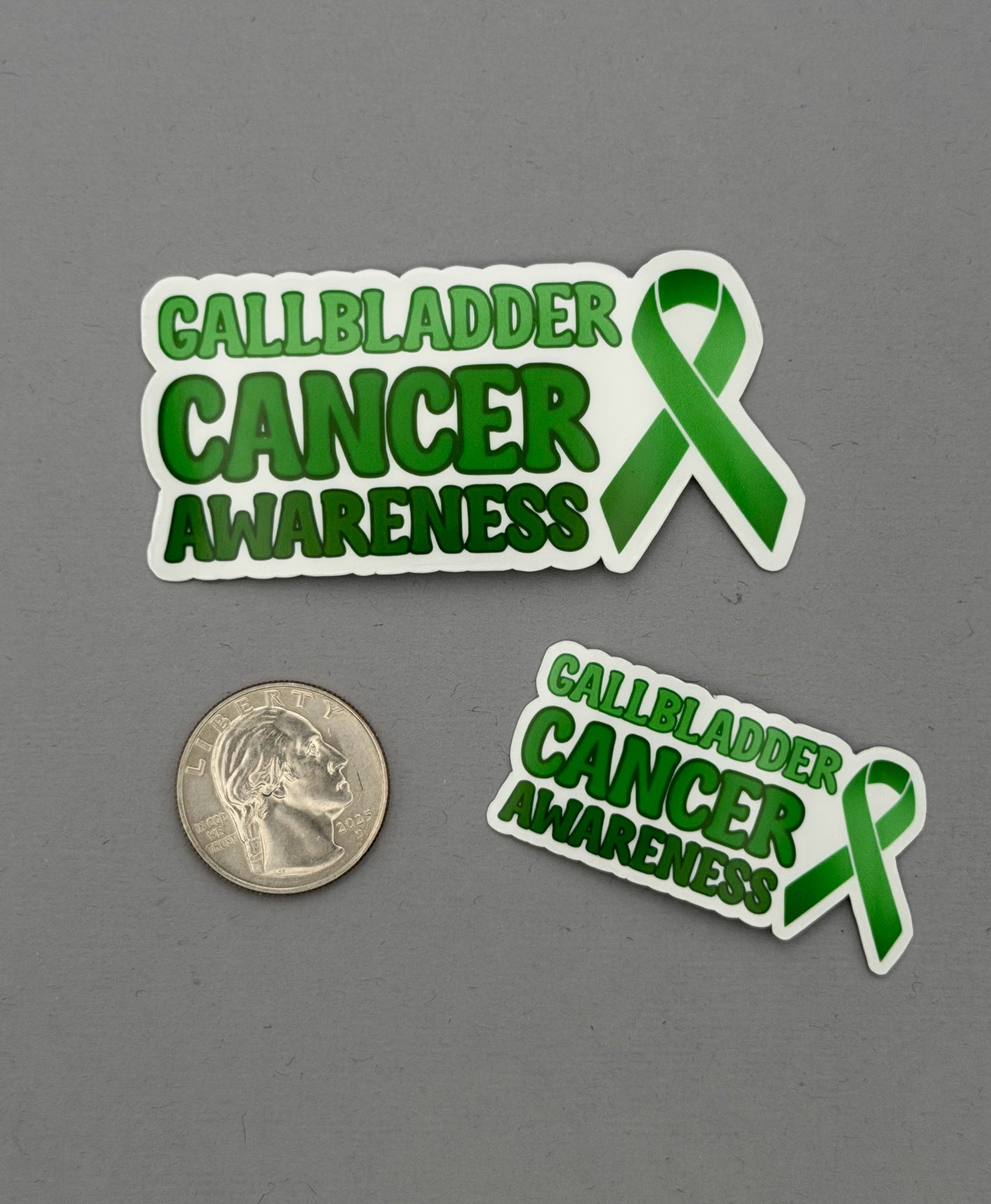 Gallbladder Cancer Awareness with Ribbon Sticker
