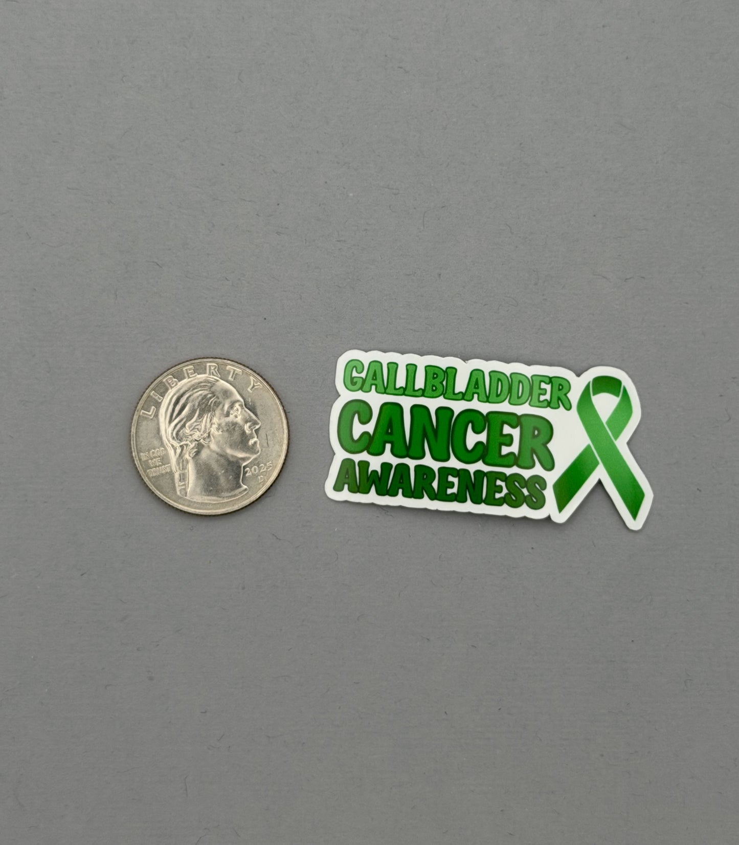 Gallbladder Cancer Awareness with Ribbon Sticker