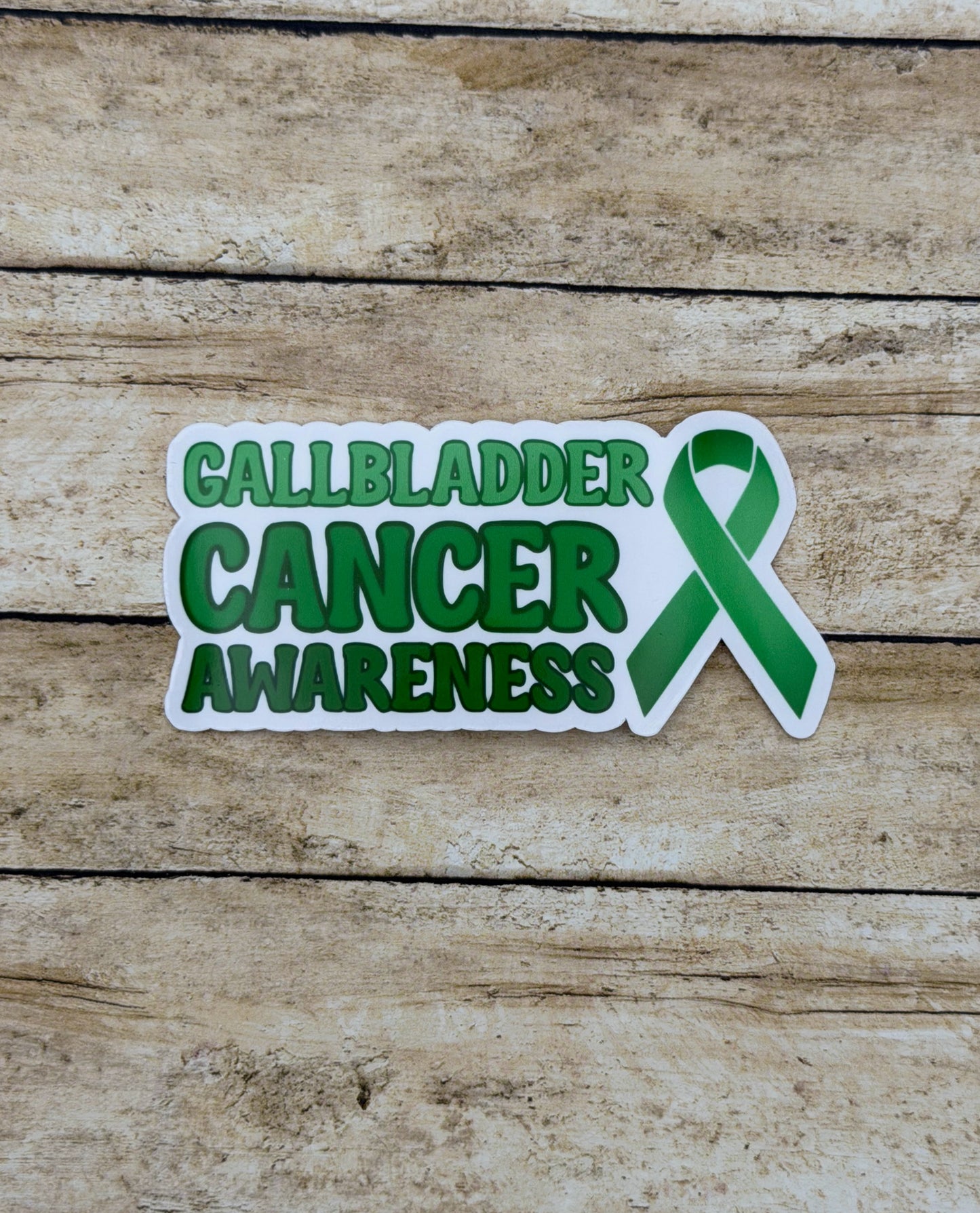 Gallbladder Cancer Awareness with Ribbon Sticker
