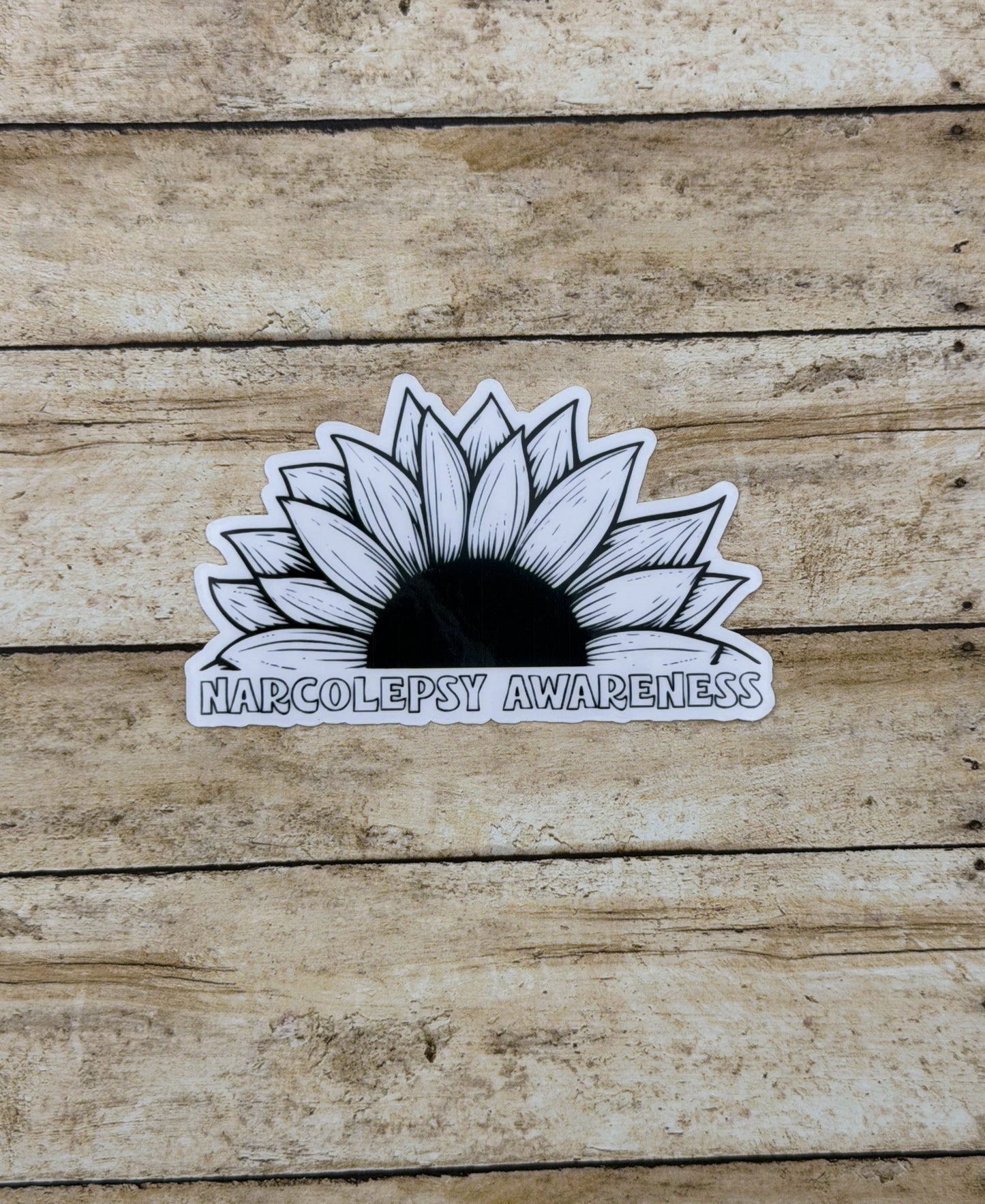 Narcolepsy Awareness Sunflower Sticker or Magnet