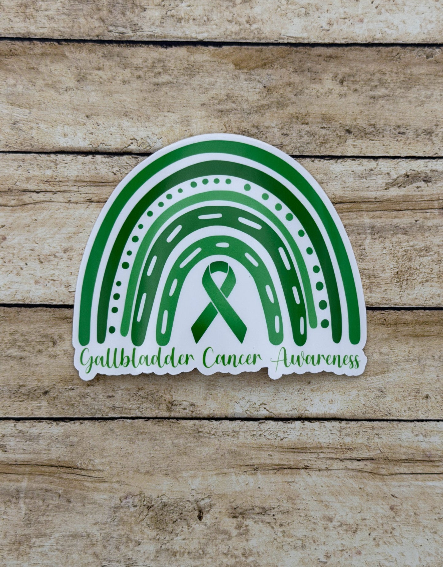 Gallbladder Cancer Awareness Rainbow Sticker