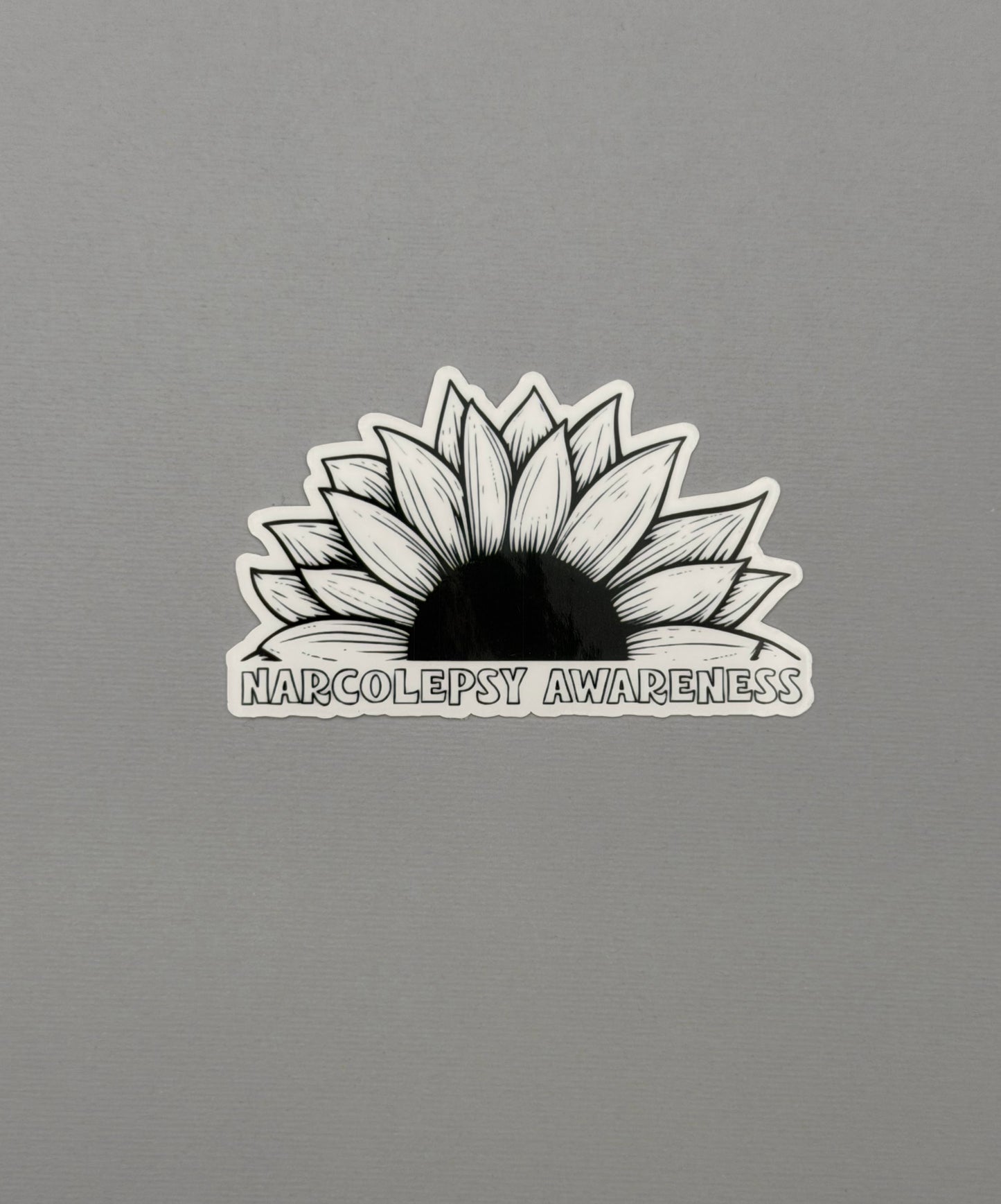 Narcolepsy Awareness Sunflower Sticker or Magnet