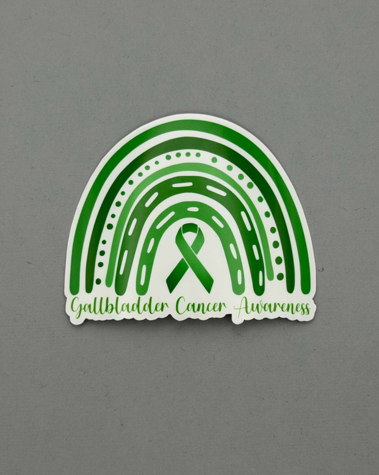 Gallbladder Cancer Awareness Rainbow Sticker