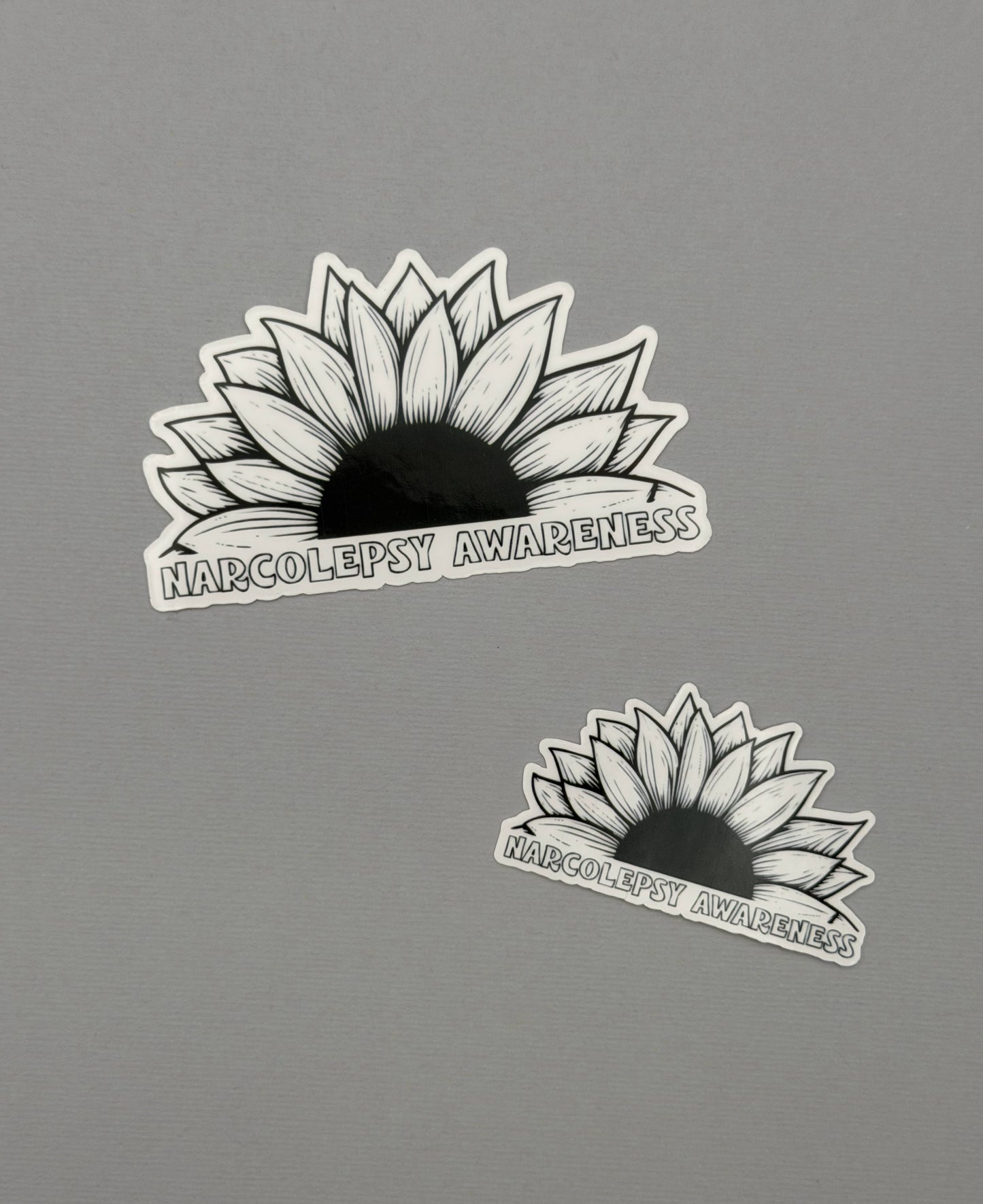 Narcolepsy Awareness Sunflower Sticker or Magnet