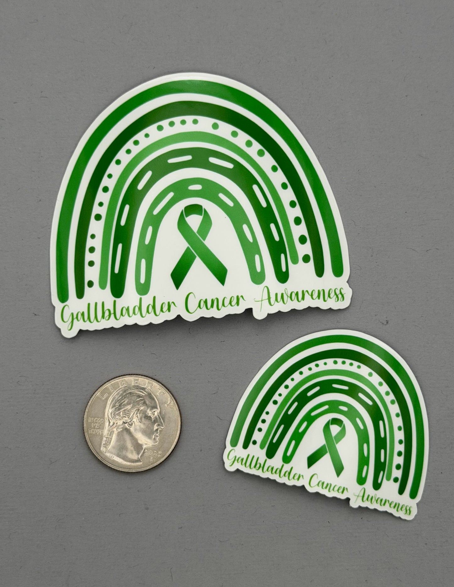 Gallbladder Cancer Awareness Rainbow Sticker