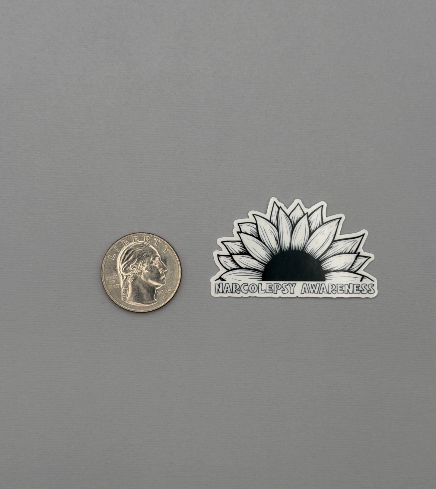 Narcolepsy Awareness Sunflower Sticker or Magnet
