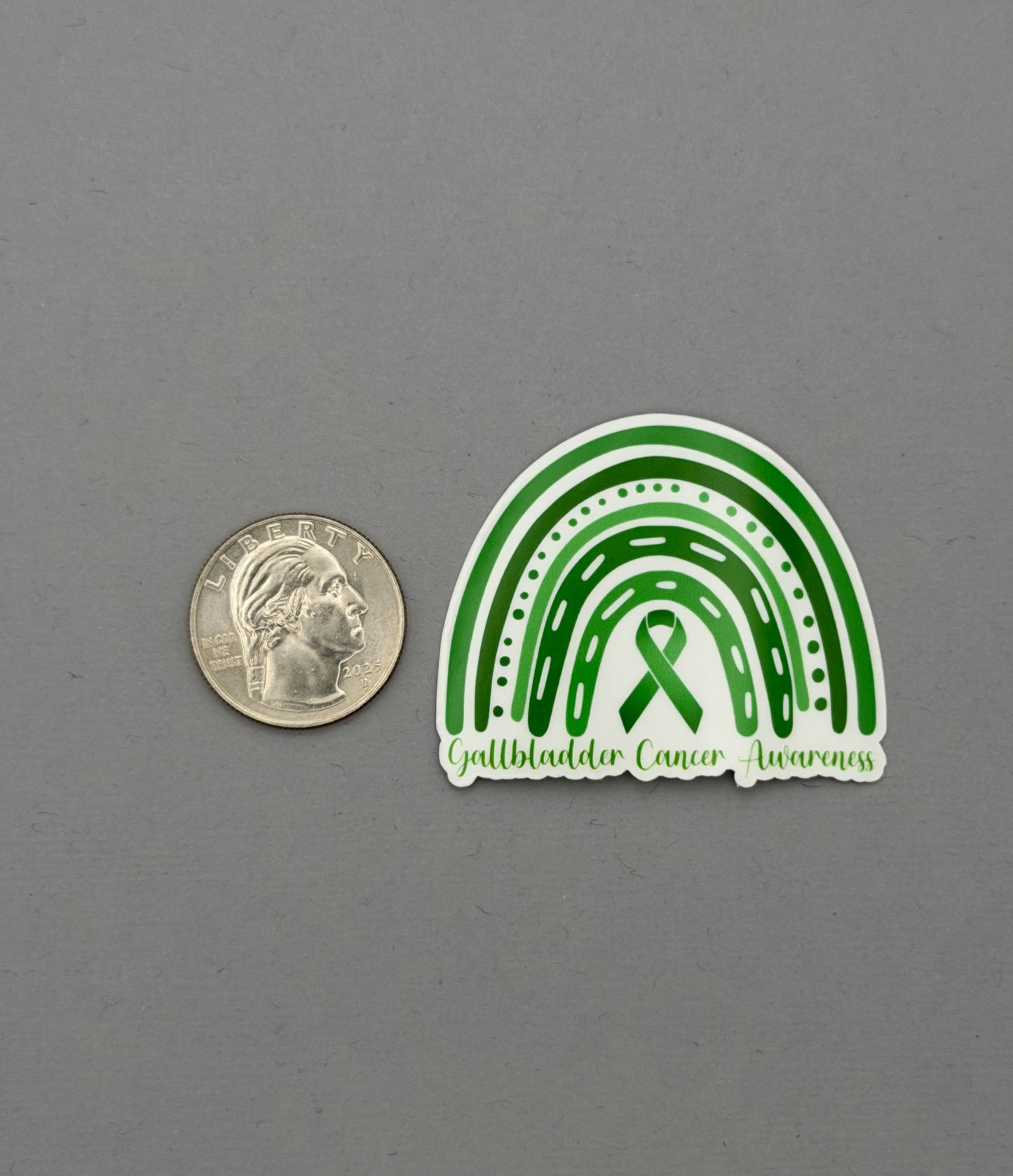 Gallbladder Cancer Awareness Rainbow Sticker