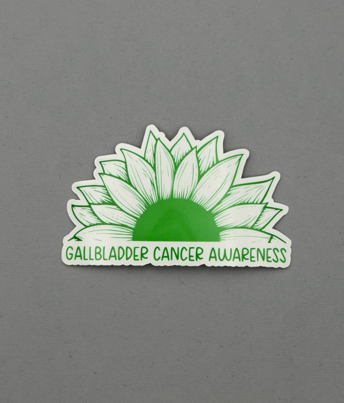 Gallbladder Cancer Awareness Sunflower Sticker