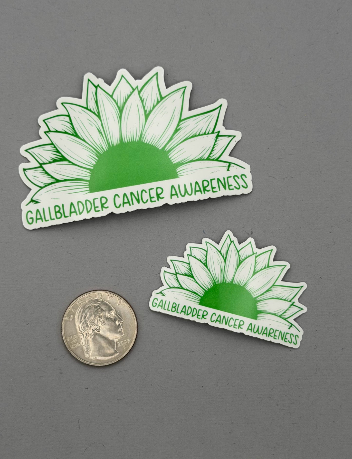 Gallbladder Cancer Awareness Sunflower Sticker