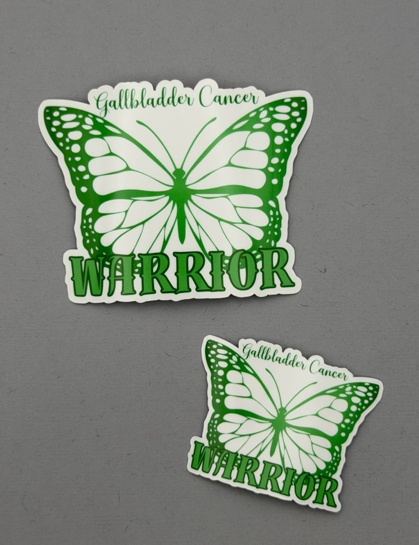 Gallbladder Cancer Warrior Butterfly Sticker