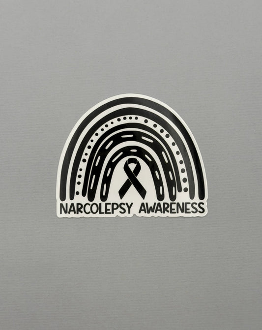 Narcolepsy Awareness Rainbow Sticker or Magnet