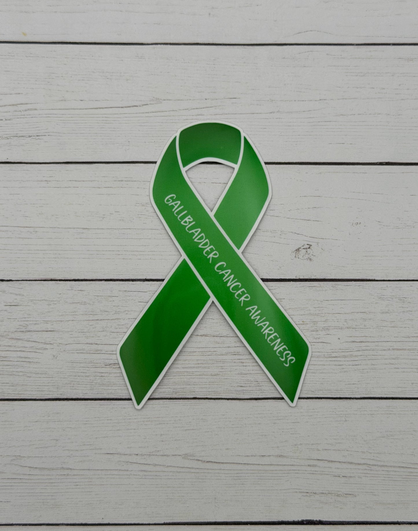 Gallbladder Cancer Awareness Ribbon Sticker