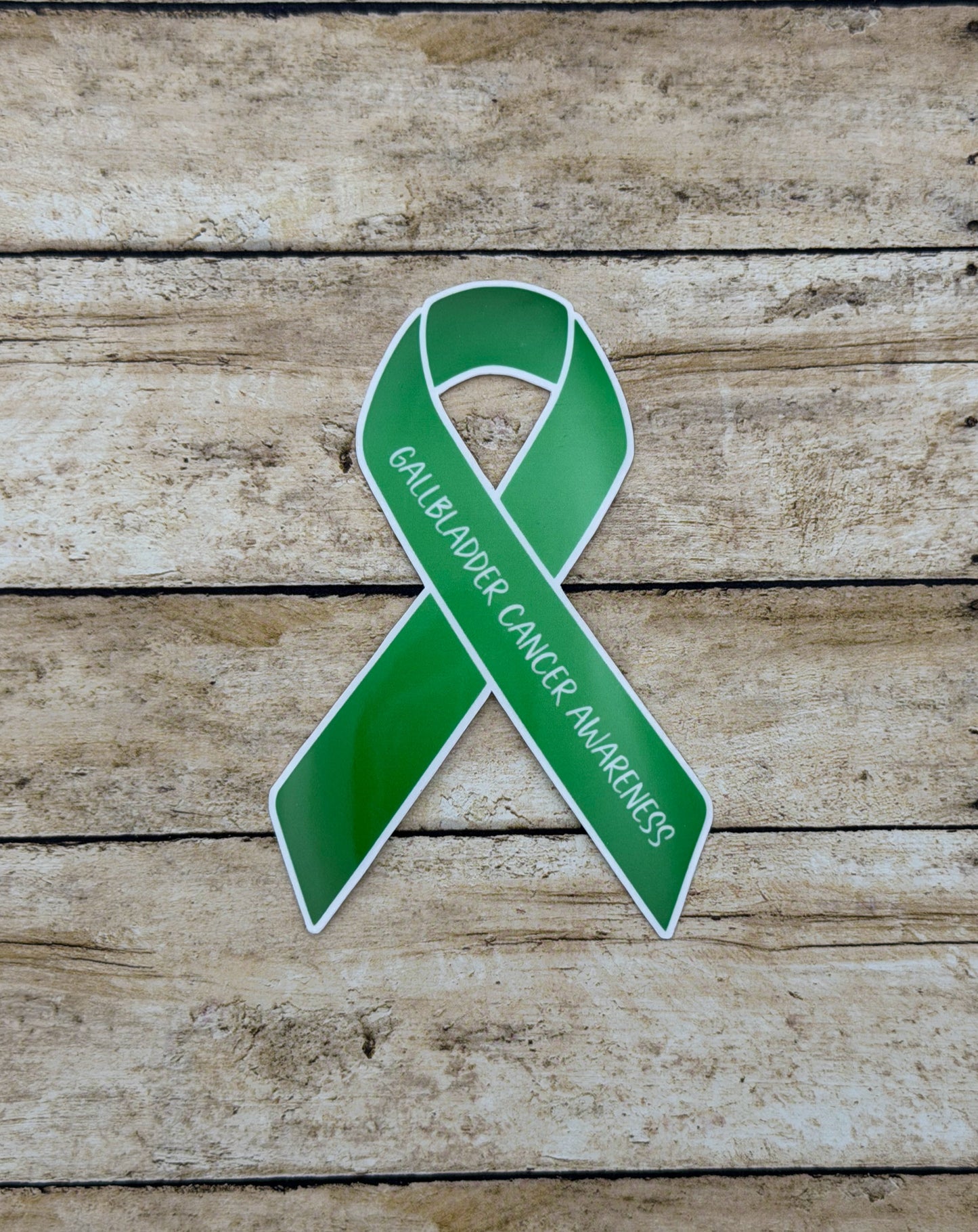 Gallbladder Cancer Awareness Ribbon Sticker