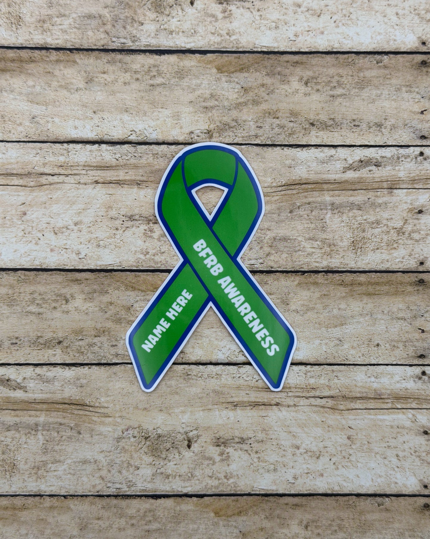 BFRB Awareness Custom Ribbon Sticker or Magnet | Body-Focused Repetitive Behaviors