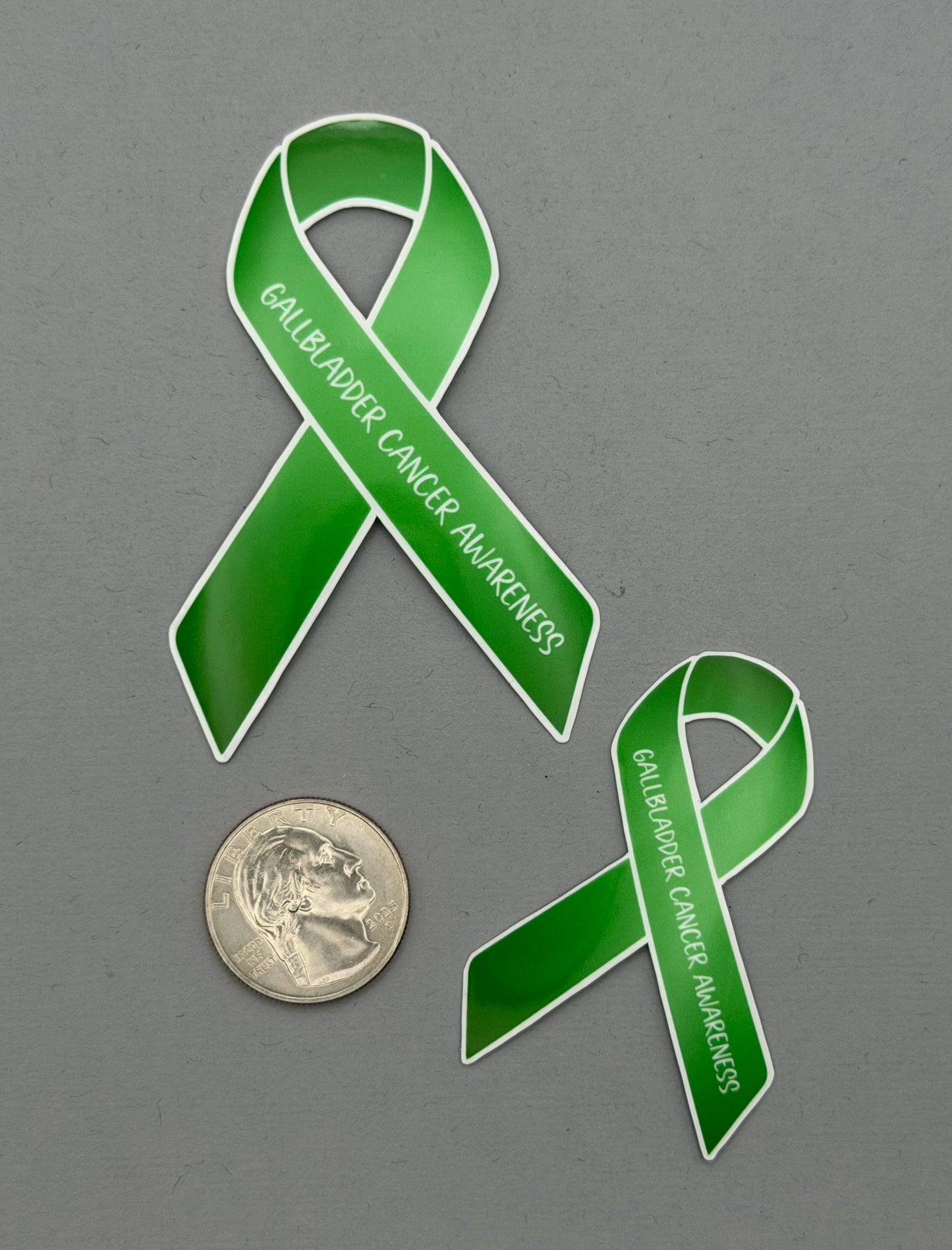 Gallbladder Cancer Awareness Ribbon Sticker