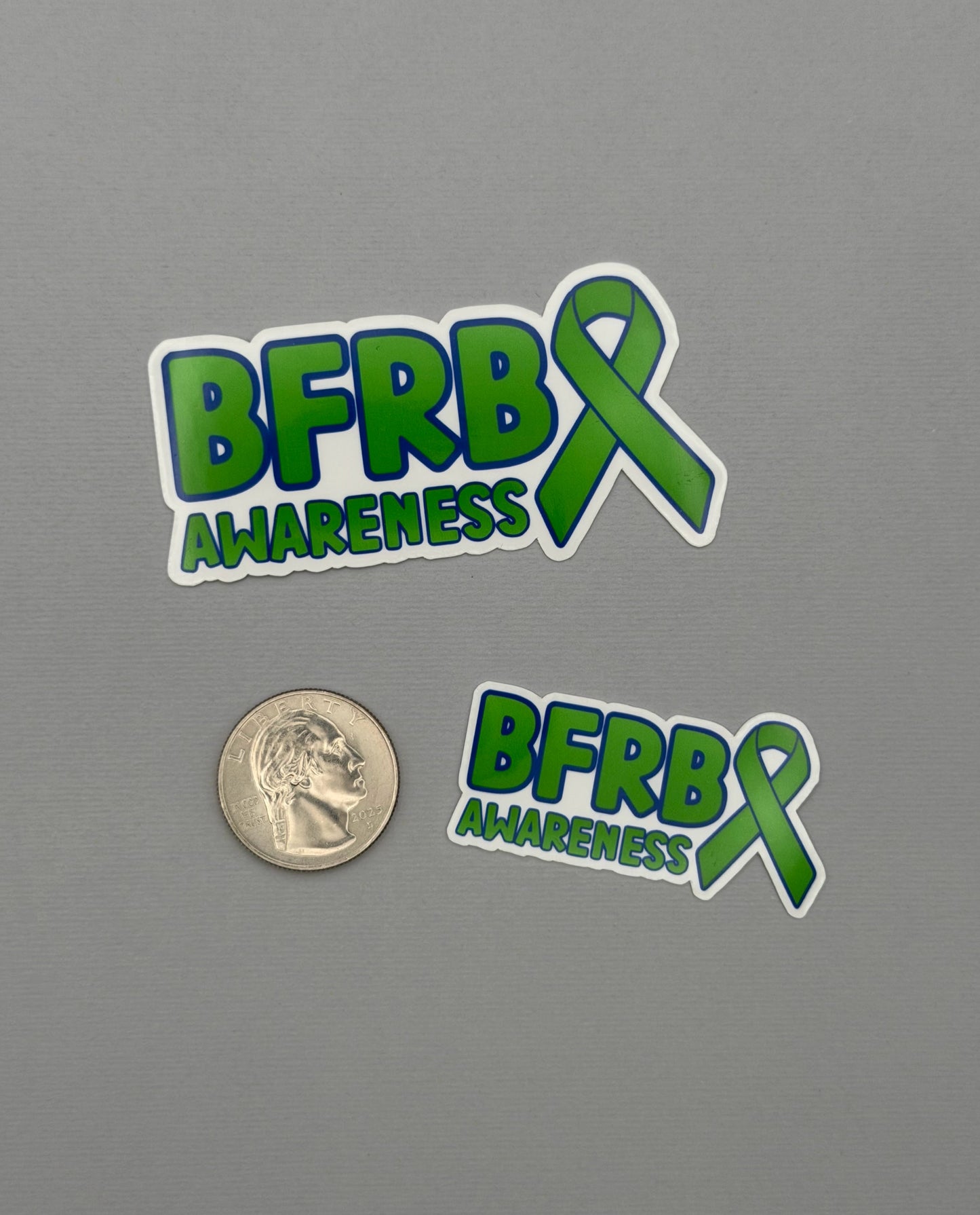 BFRB Awareness with Ribbon Sticker or Magnet | Body-Focused Repetitive Behaviors