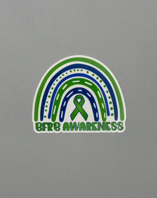 BFRB Awareness Rainbow Sticker or Magnet | Body-Focused Repetitive Behaviors