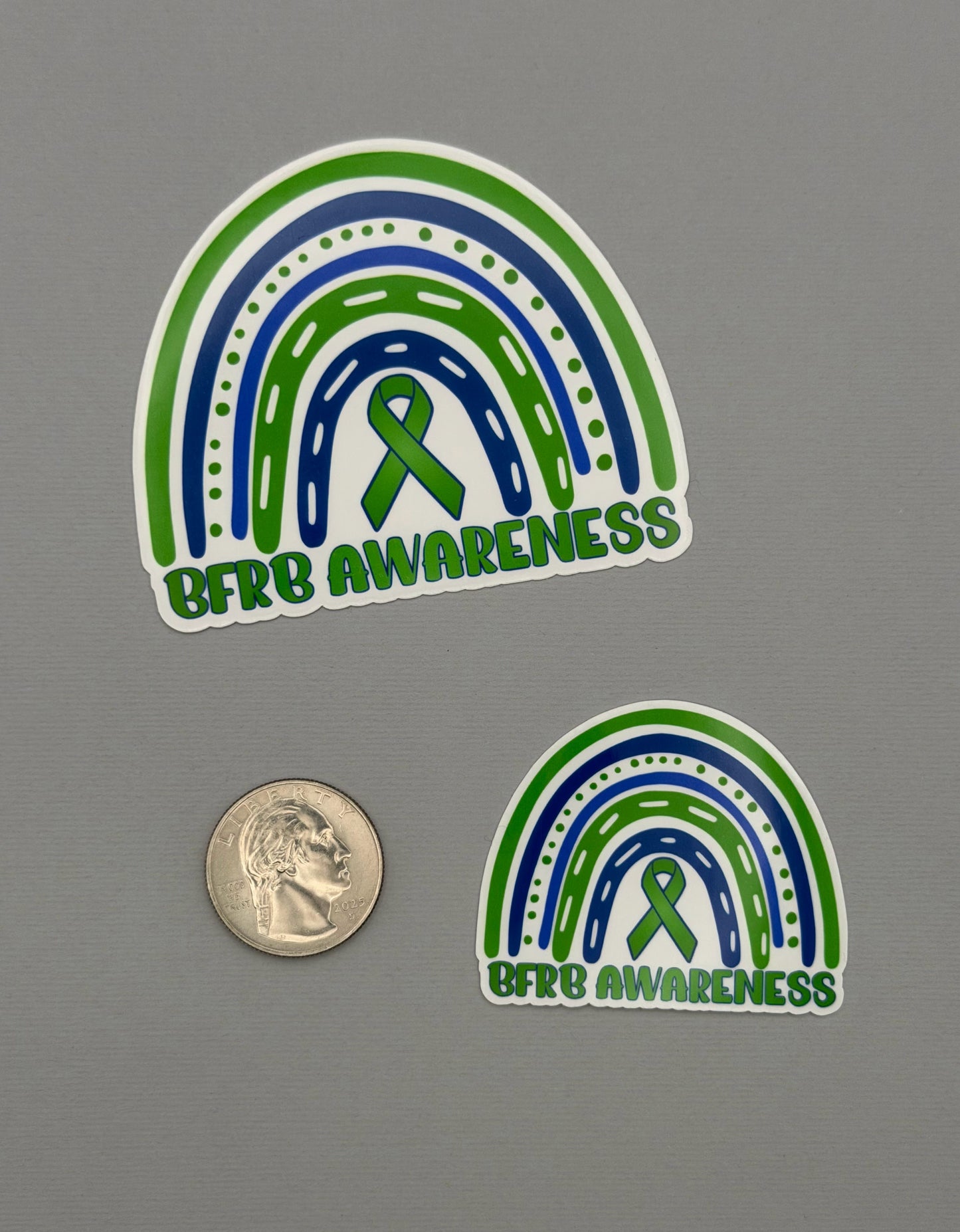 BFRB Awareness Rainbow Sticker or Magnet | Body-Focused Repetitive Behaviors