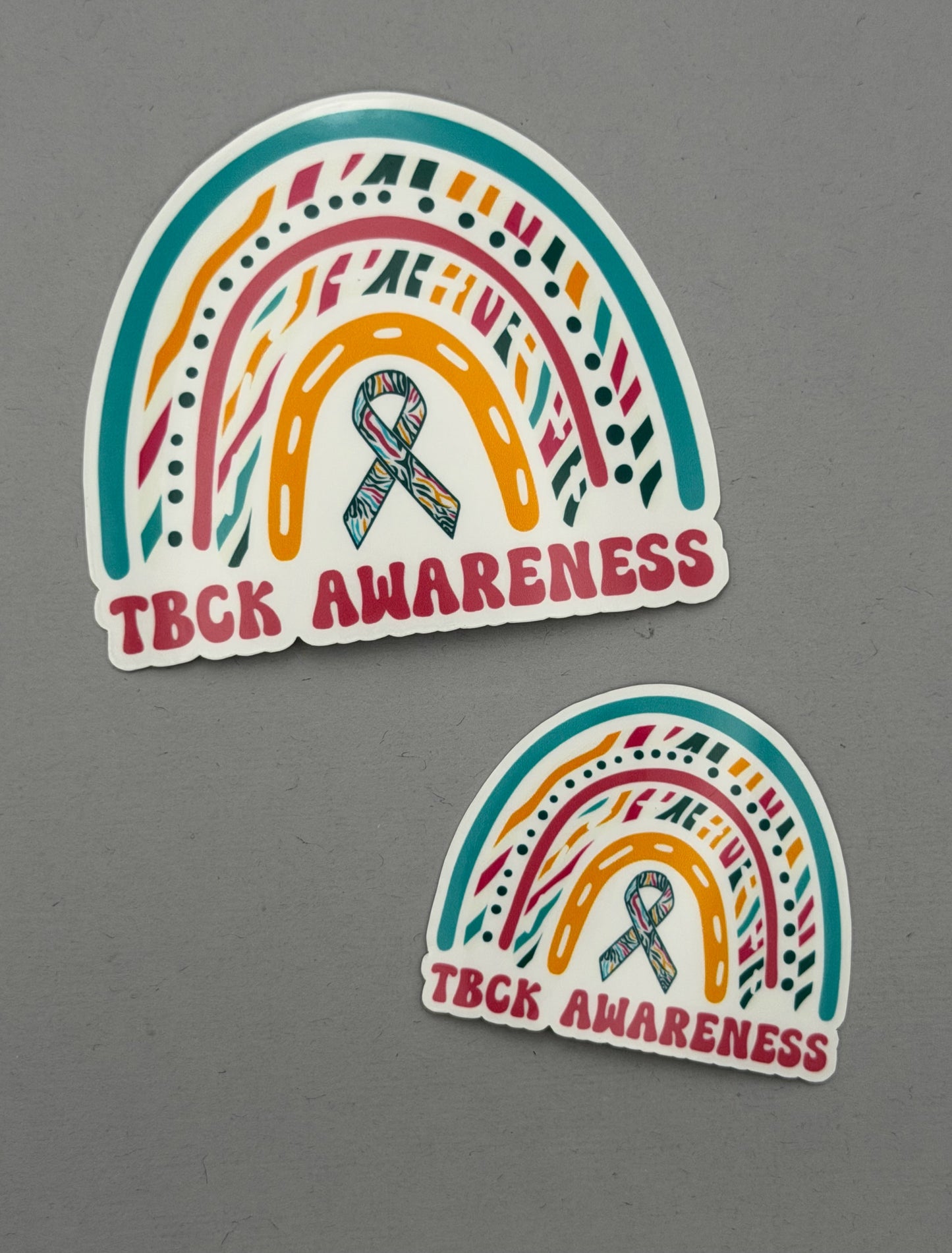 TBCK Syndrome Awareness Rainbow Sticker