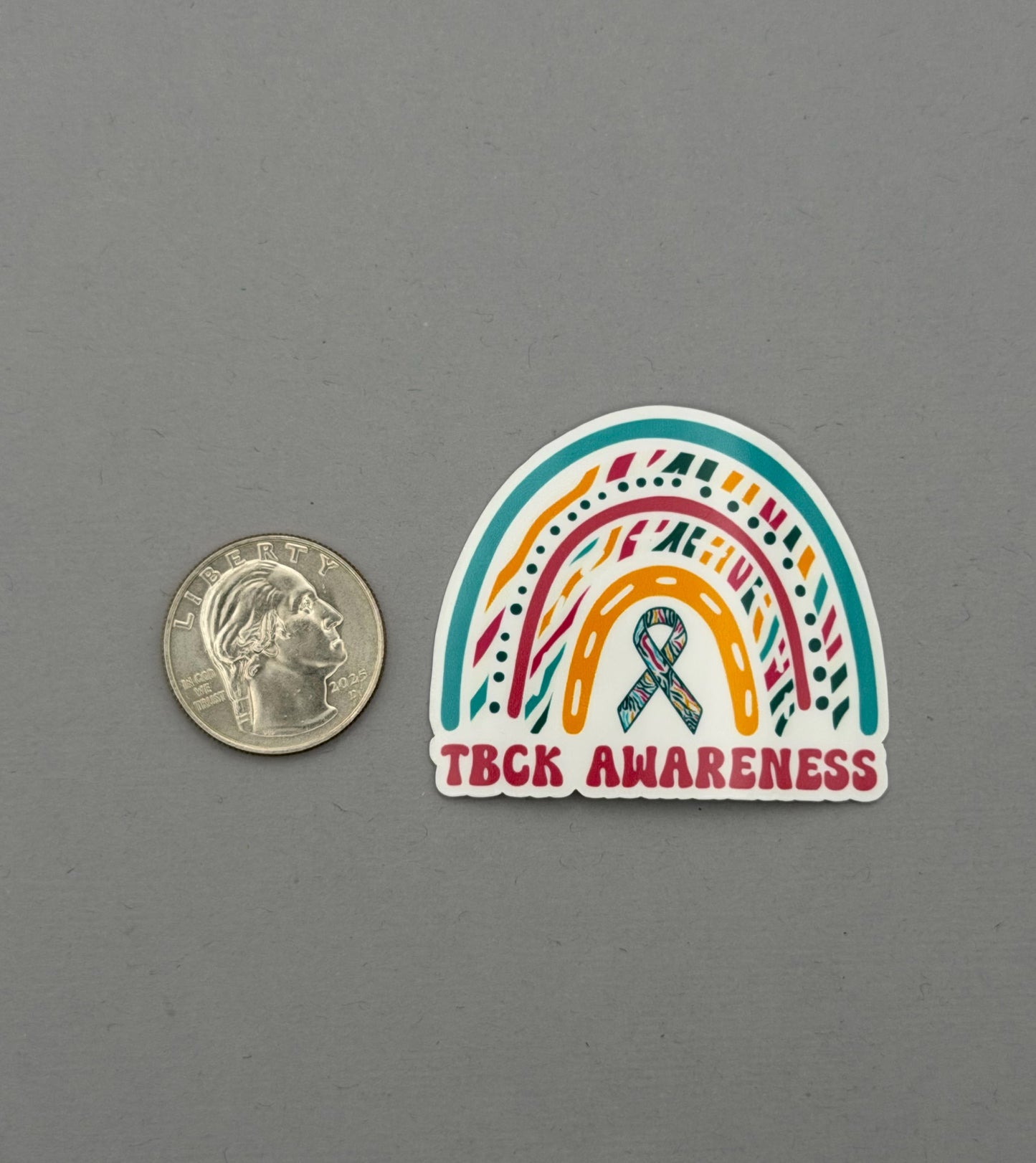 TBCK Syndrome Awareness Rainbow Sticker