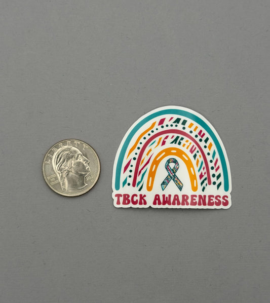 TBCK Syndrome Awareness Rainbow Sticker
