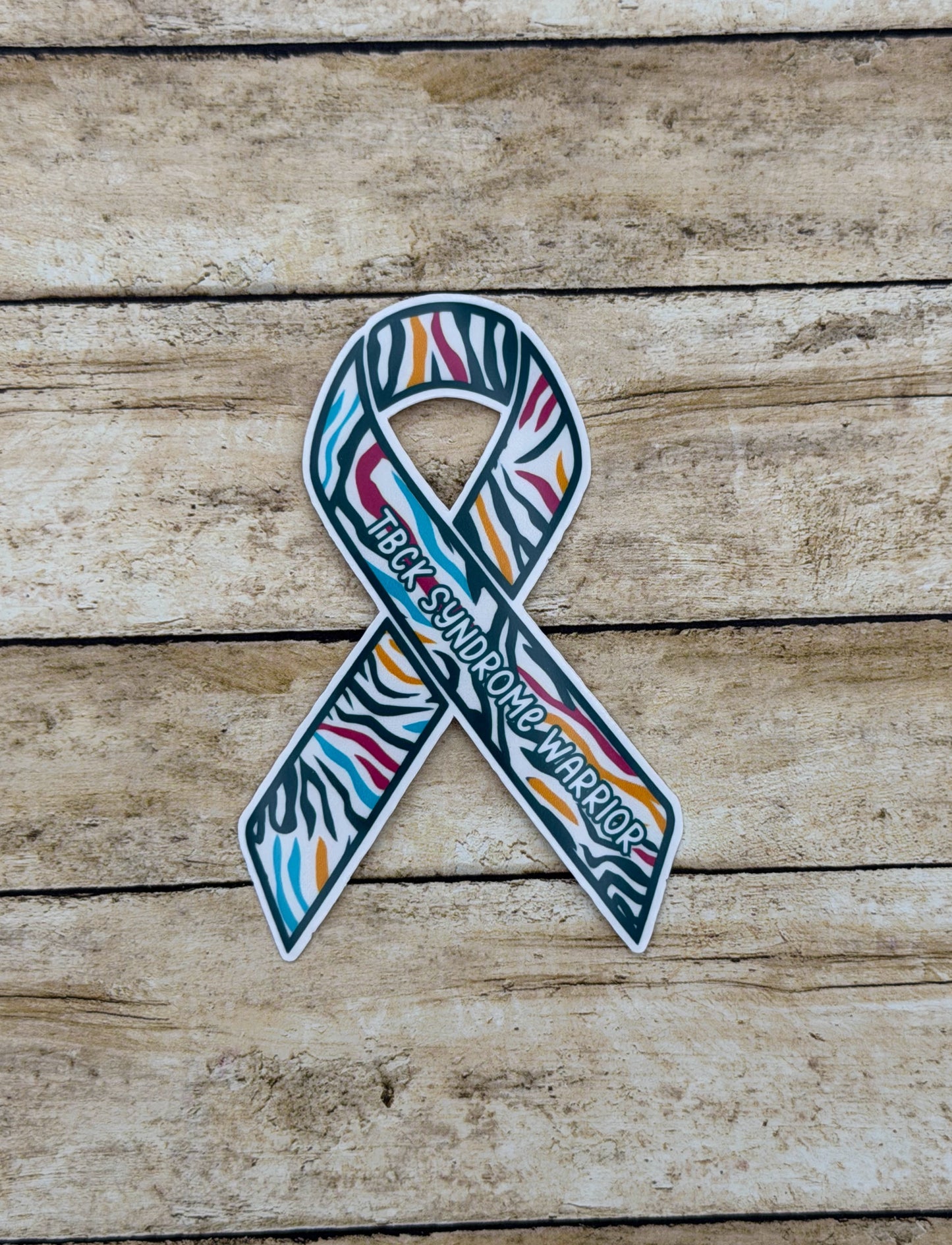 TBCK Syndrome Warrior Ribbon Sticker
