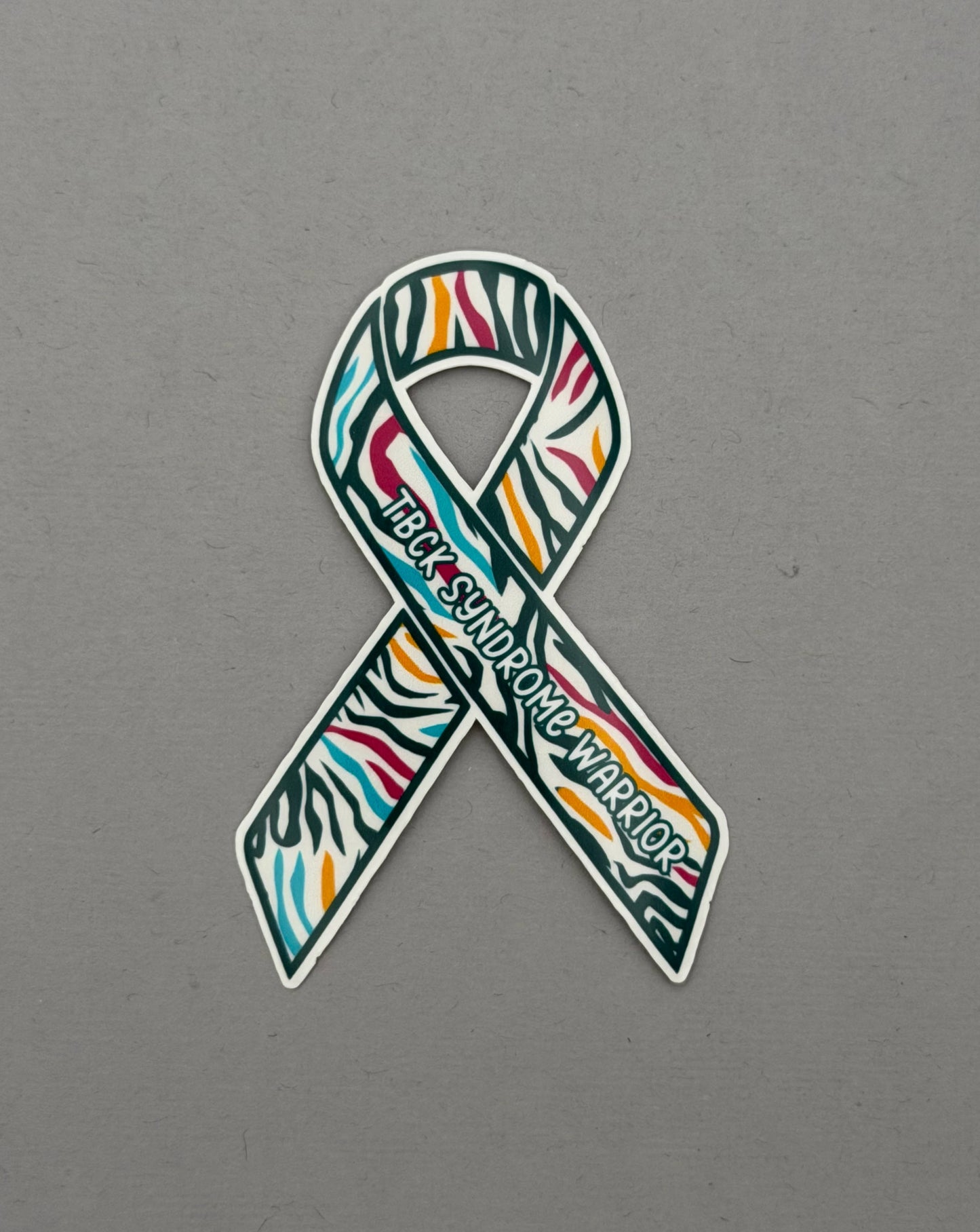 TBCK Syndrome Warrior Ribbon Sticker