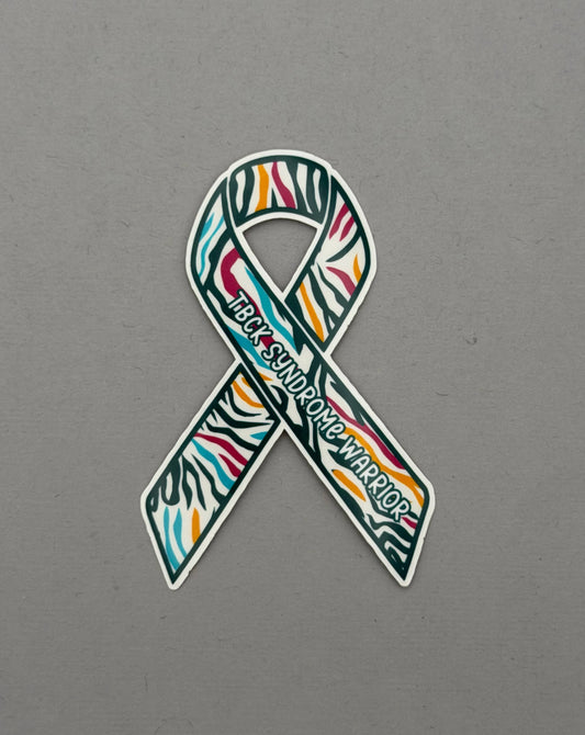 TBCK Syndrome Warrior Ribbon Sticker