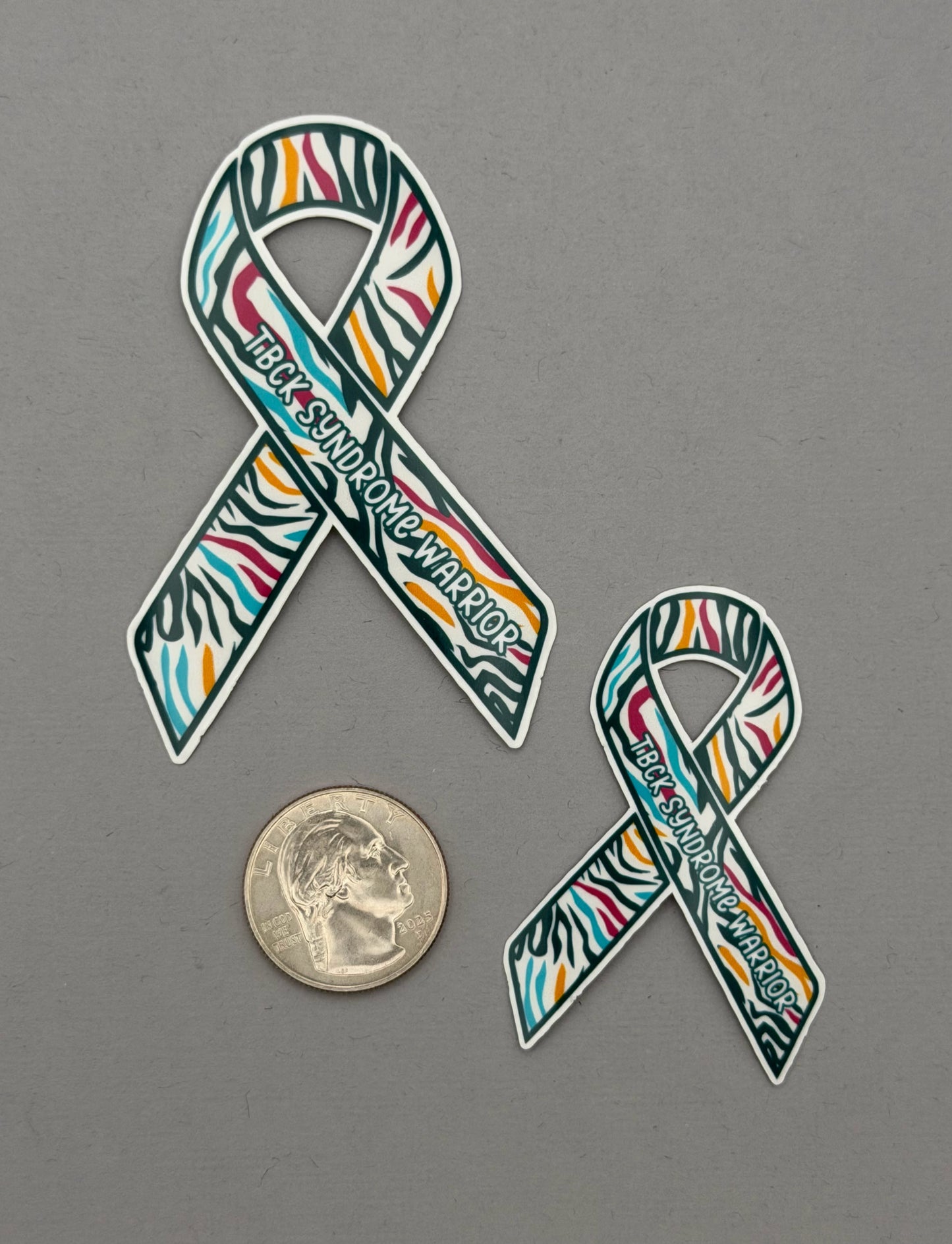 TBCK Syndrome Warrior Ribbon Sticker