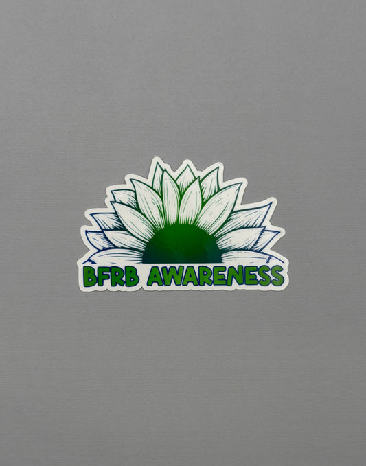 BFRB Awareness Sunflower Sticker or Magnet | Body-Focused Repetitive Behaviors