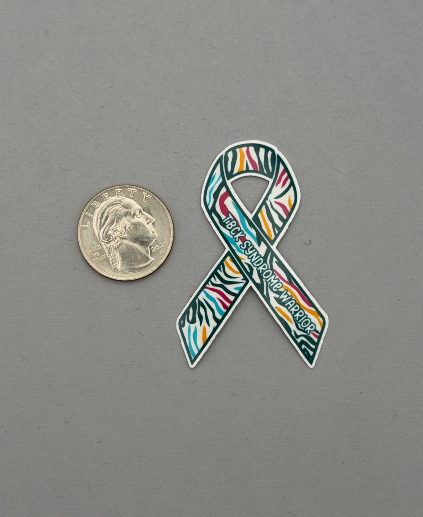 TBCK Syndrome Warrior Ribbon Sticker