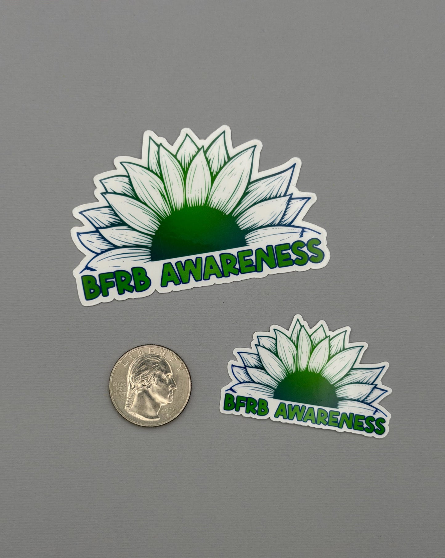 BFRB Awareness Sunflower Sticker or Magnet | Body-Focused Repetitive Behaviors