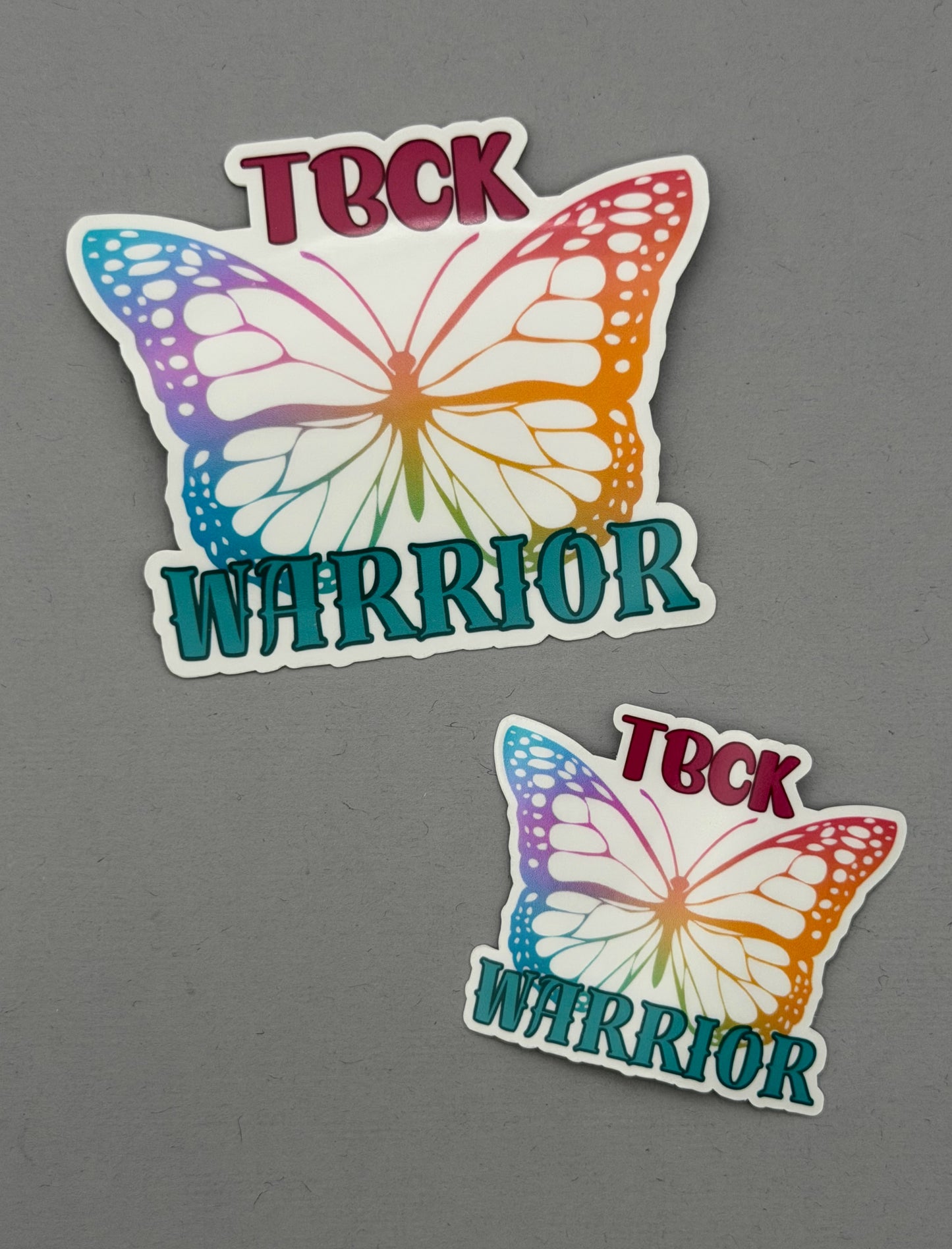 TBCK Syndrome Warrior Butterfly Sticker