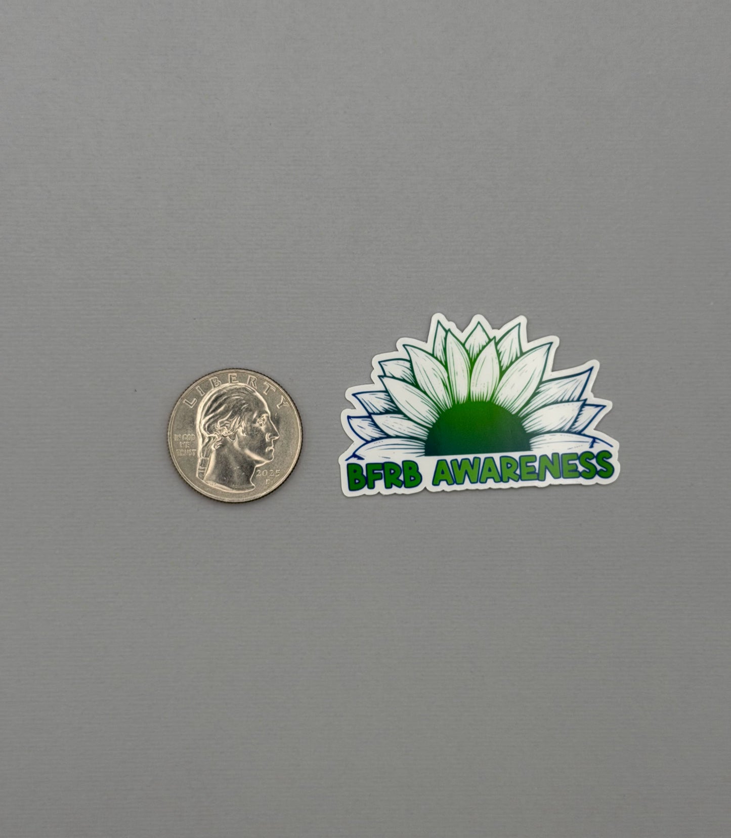 BFRB Awareness Sunflower Sticker or Magnet | Body-Focused Repetitive Behaviors