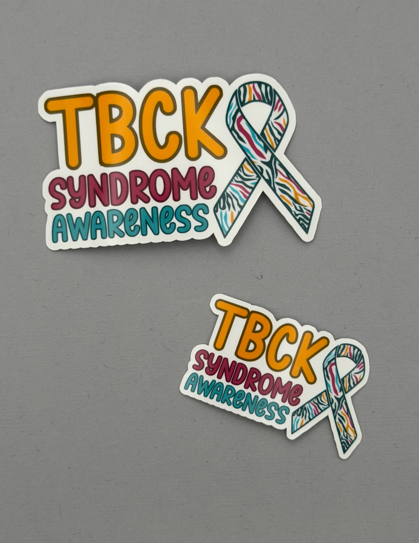 TBCK Syndrome Awareness with Ribbon Sticker