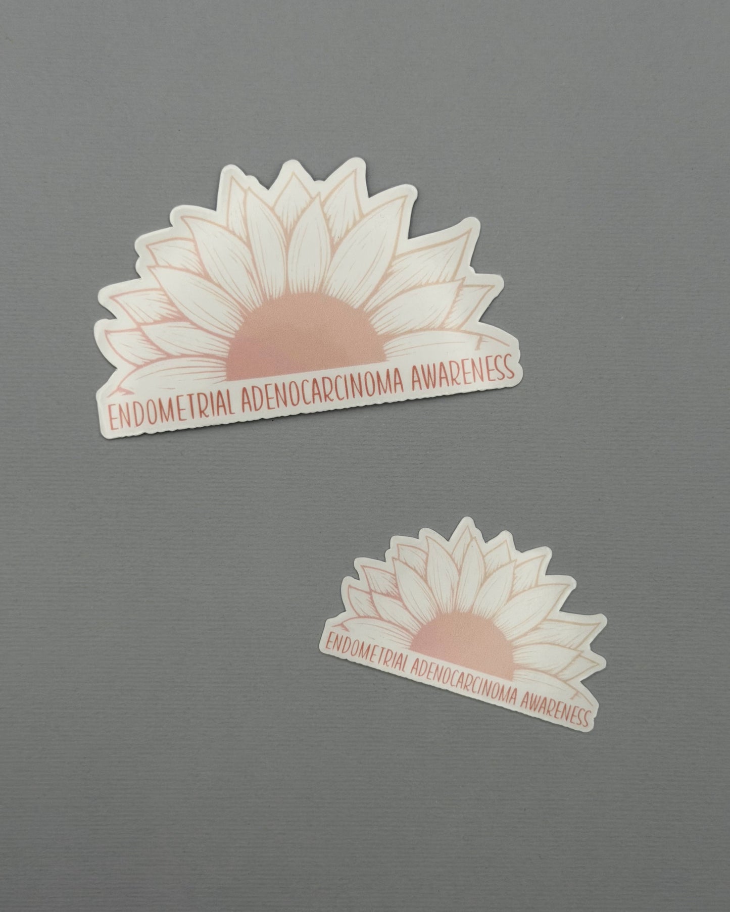 Endometrial Adenocarcinoma Awareness Sunflower Sticker or Magnet