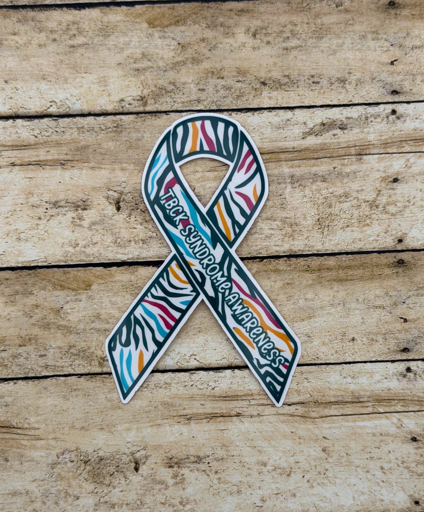 TBCK Syndrome Awareness Ribbon Sticker